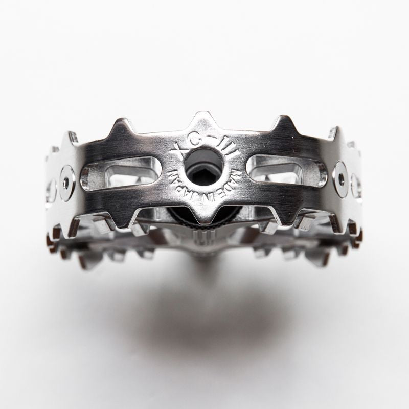 MKS XC-III Bear Trap Pedals Silver 9/16" Pair