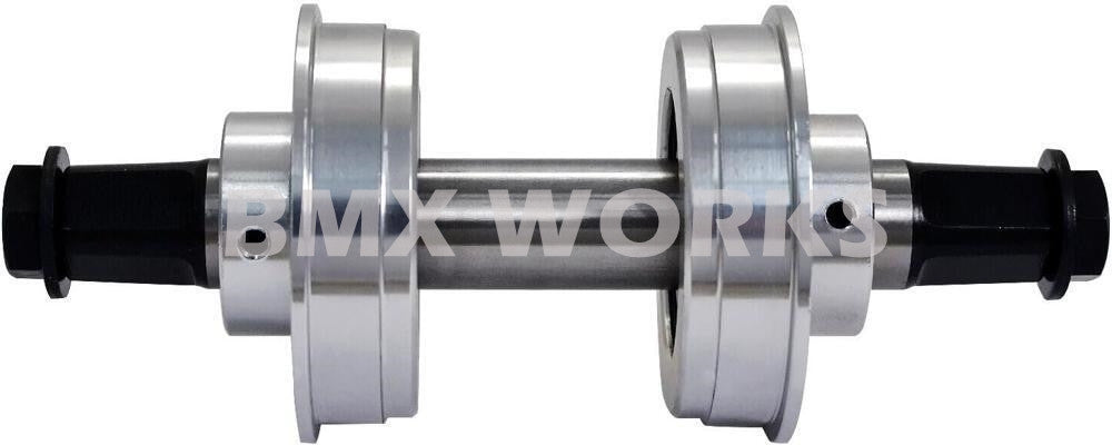 YST American 3 Piece Crank Bottom Bracket Conv Kit Sealed - Silver