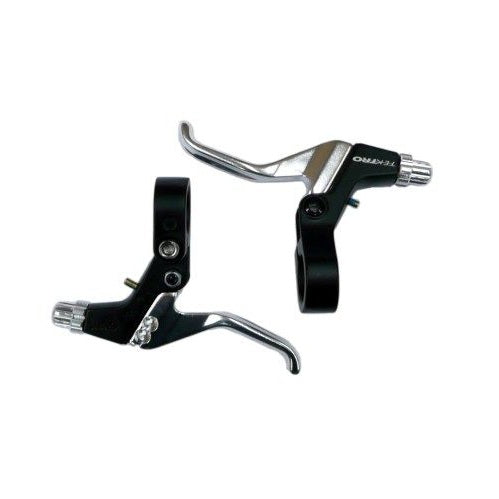 Tektro 2 Finger Levers - Pair - 316 - Black & Silver