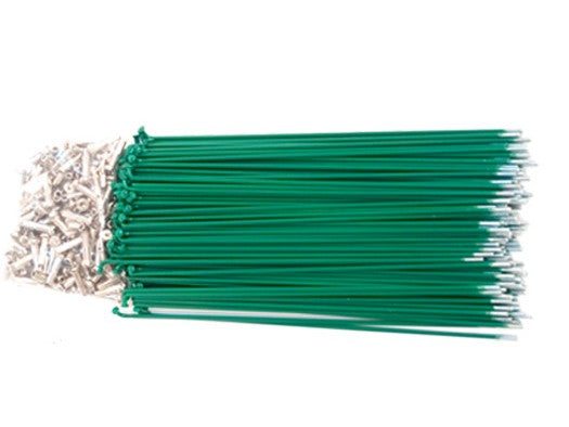 Green Spokes 14g x 187mm Long - Pack of 144