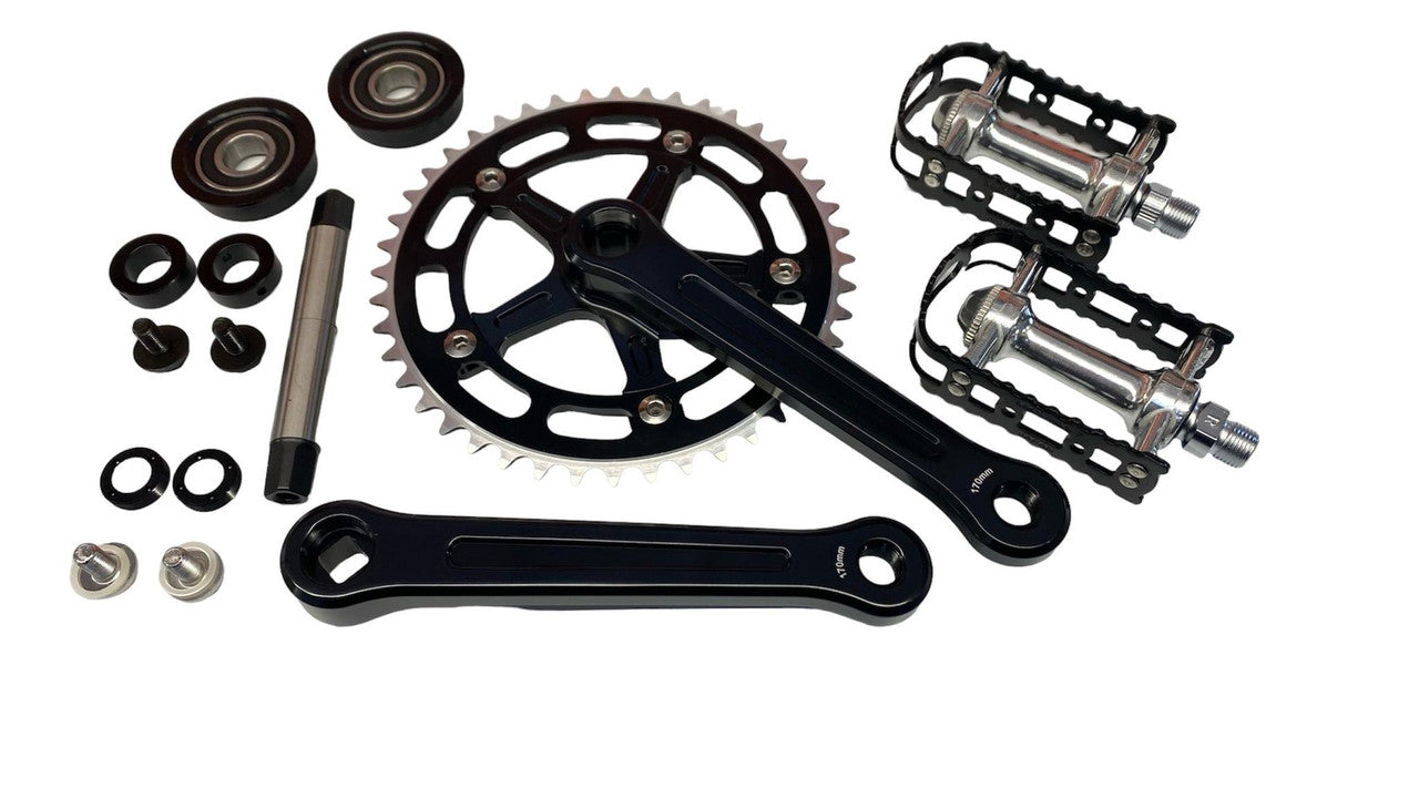 Limited: ProBMX 3 Piece Crank Set, BB & Pedals - Black