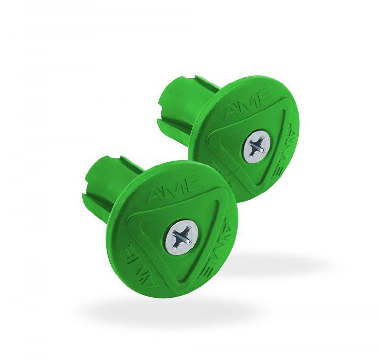 AME Grip Saver End Caps - Pair - Green