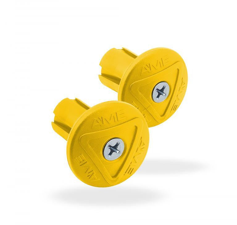 AME Grip Saver End Caps - Pair - Yellow