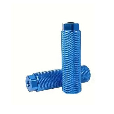 Footpegs Aluminium - Threaded 3/8" x 26tpi x 28mm x 100mm - Dark Blue