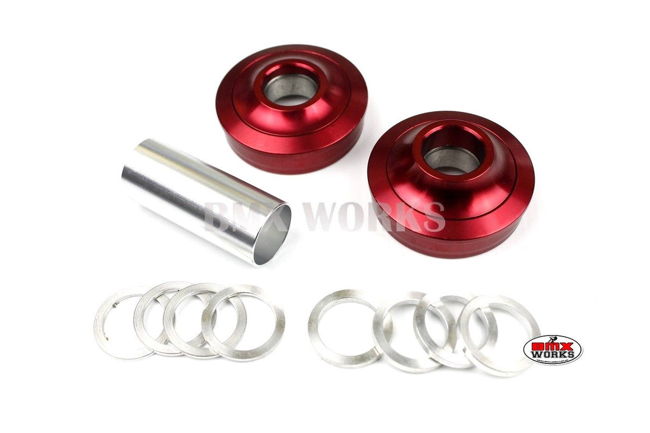 ProBMX American Bottom Bracket Suit 19mm Axle Red