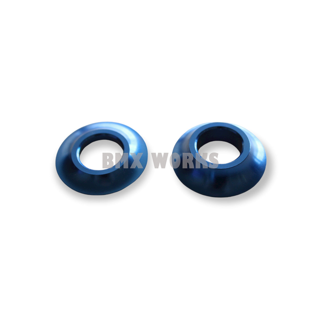 ProBMX Mid or American Bottom Bracket Spare Cones 22mm Dark Blue - Pair