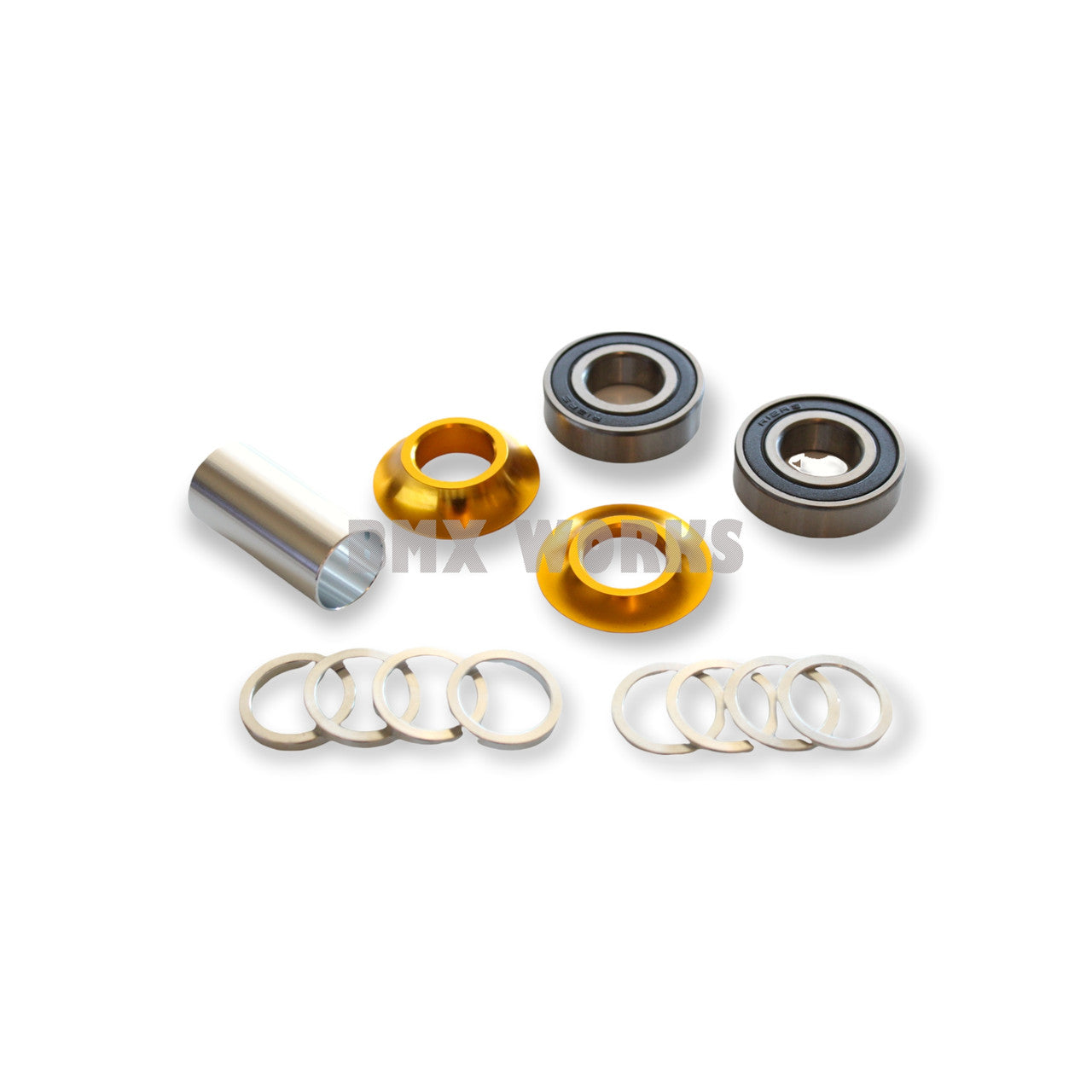 ProBMX Mid Bottom Bracket Suits 22mm Axle Gold