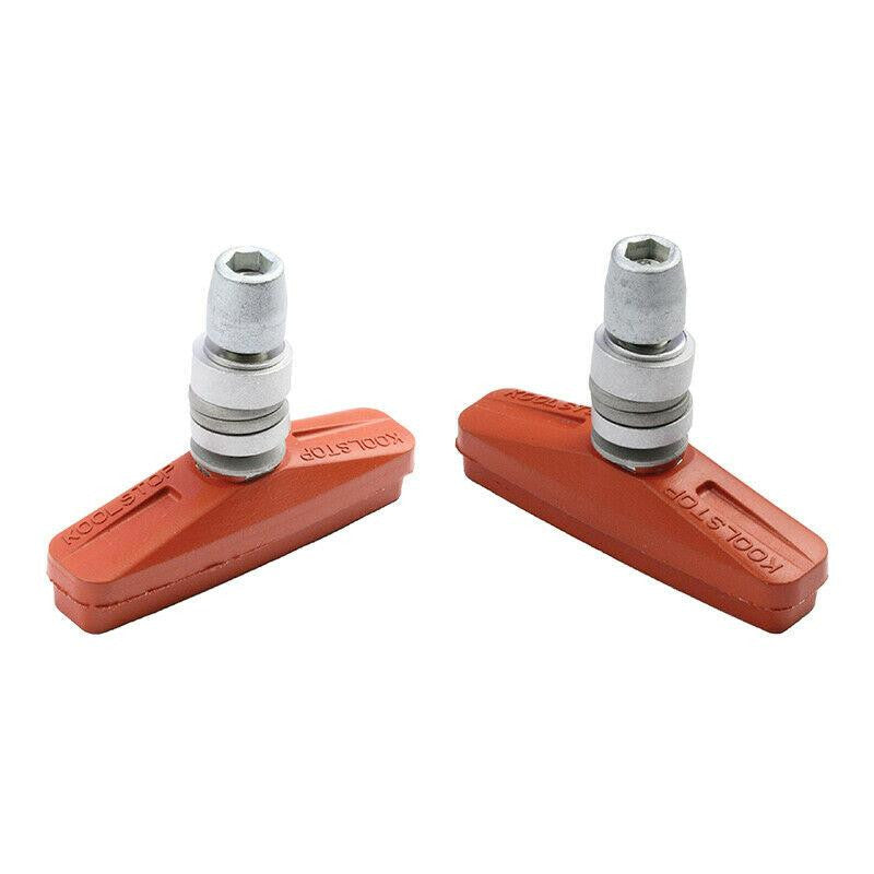 Kool Stop Flatland "City" Threaded Brake Pads Salmon - Pairs