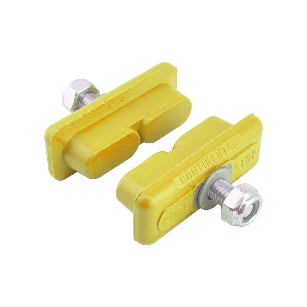 Kool Stop Continental Brake Pads Yellow - Sold In Pairs