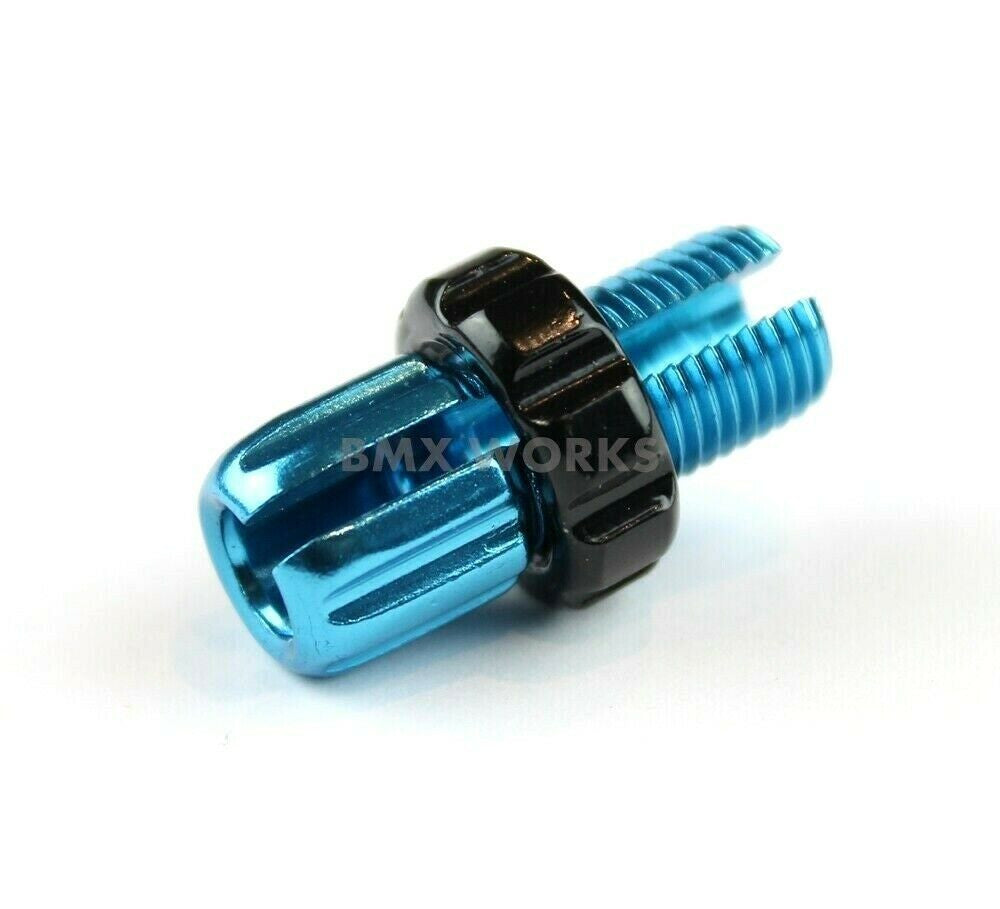 Dia-Compe M10 Brake Lever Threaded Barrel Adjuster - Bright Blue
