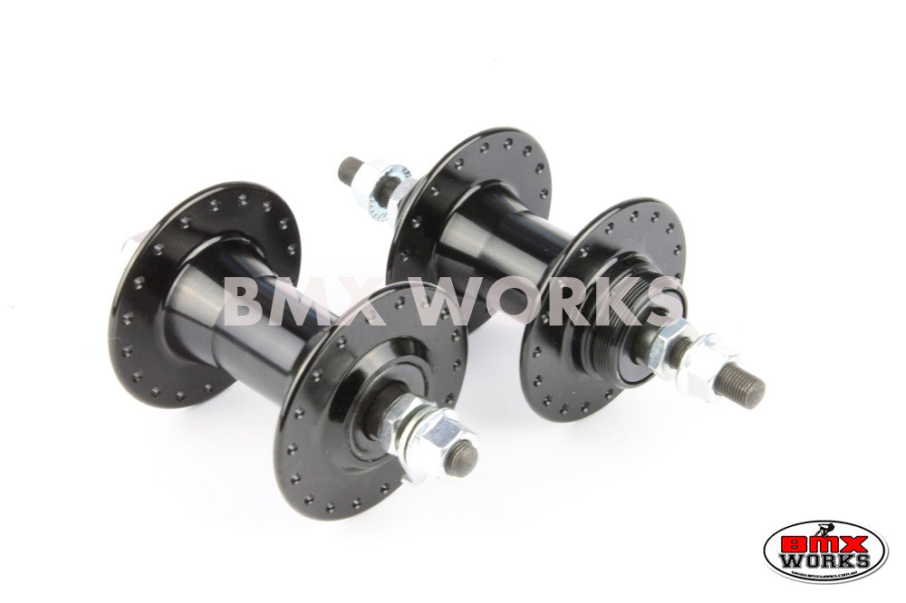 ProBMX High Flange Hubs 36 Hole - Black Pair