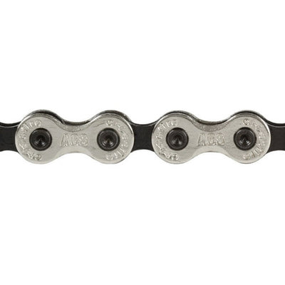 ACS 1/2" x 1/8" x 106 Link Nickel/Silver & Black Chain