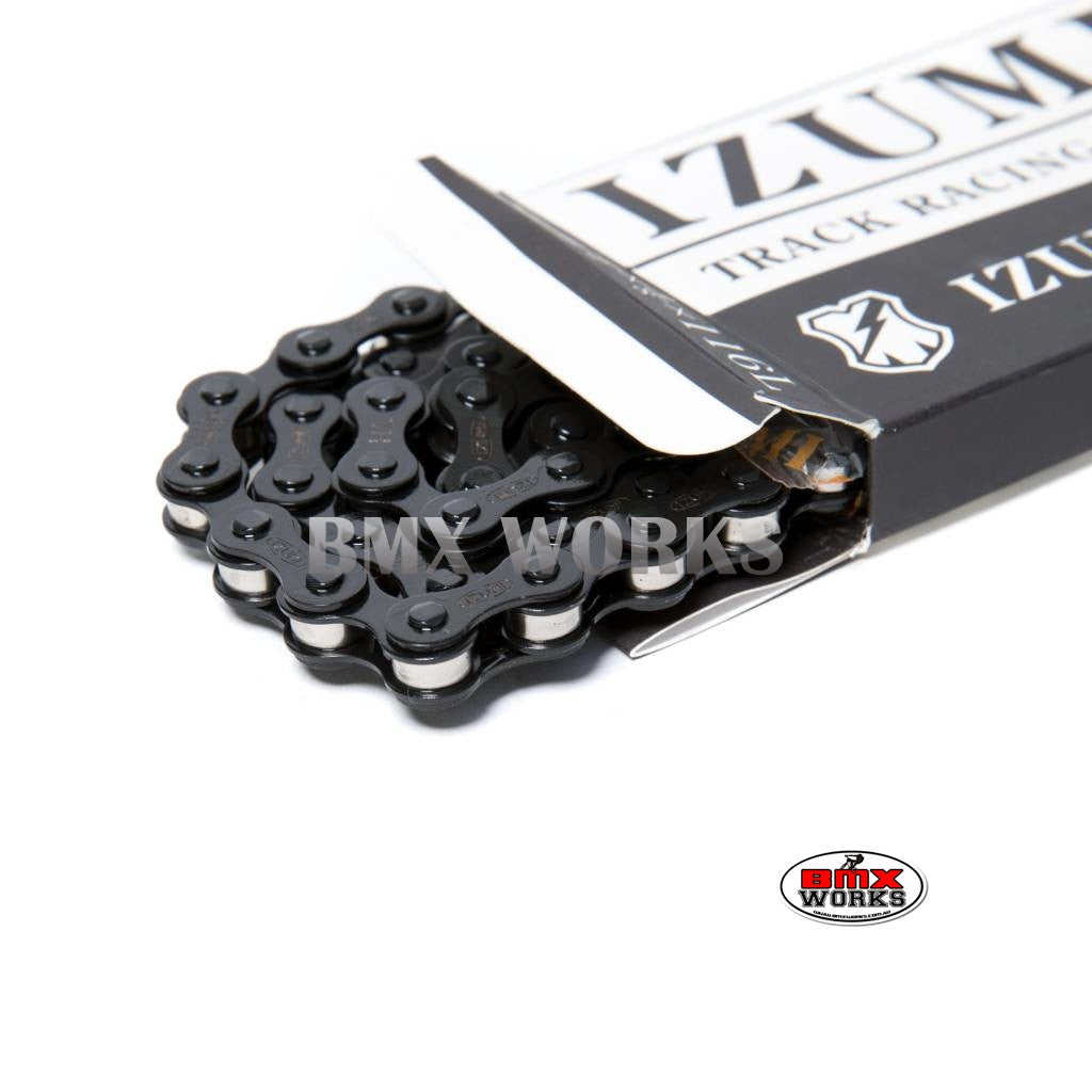 Izumi Mash X 1/2" x 1/8" x 116 Link Jet Black with Silver Bushing