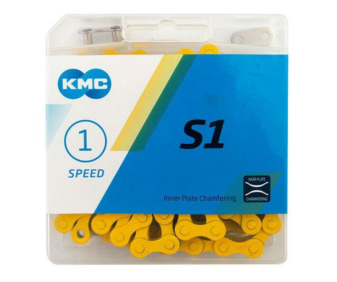 KMC Z410SO 1/2" x 1/8" x 112 Link Chain Yellow