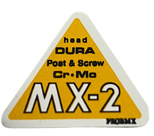 ProBMX - MX2 Stem Decal - Chrome & DC Gold