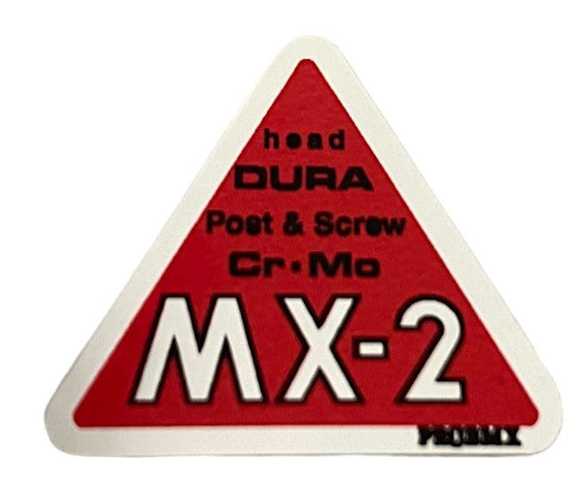 ProBMX - MX2 Stem Decal - Chrome & Red