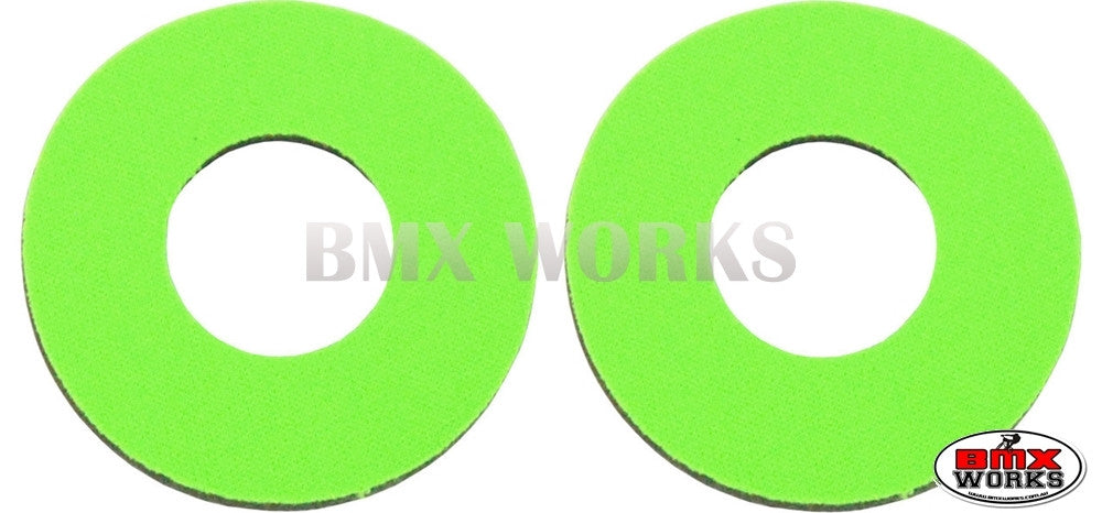 ProBMX Flite Style BMX Bicycle Foam Grip Donuts - High Green Pairs