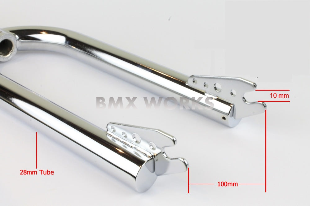 ProBMX 20" Threaded Retro BMX Forks - Chrome