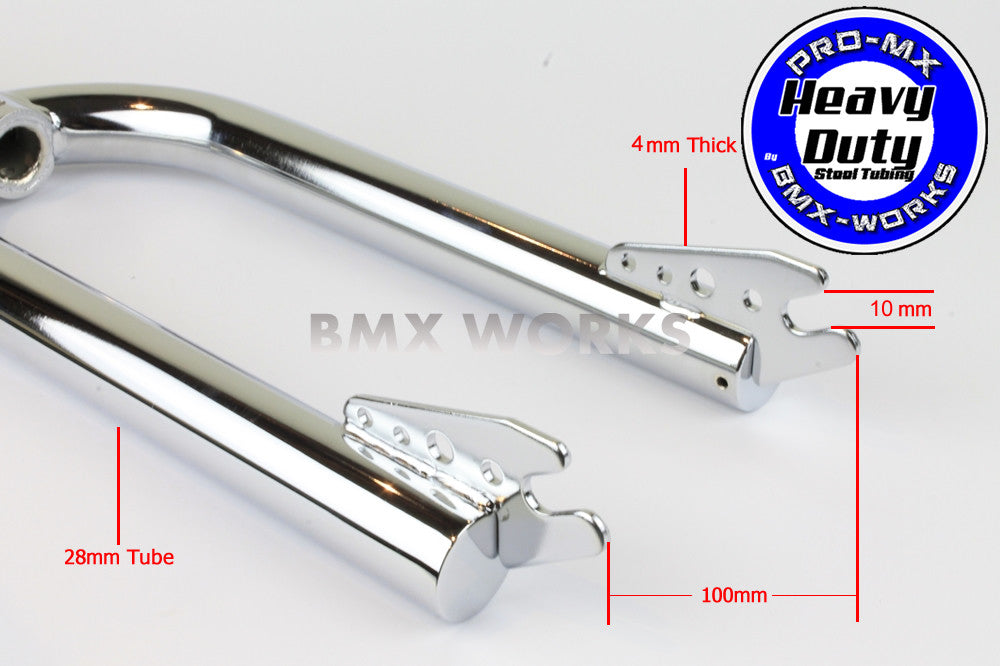 ProBMX 20" Threaded Retro BMX Forks Chrome