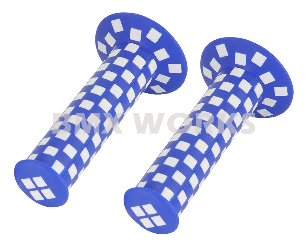 ProBMX Checker Grips Pairs - Blue & White