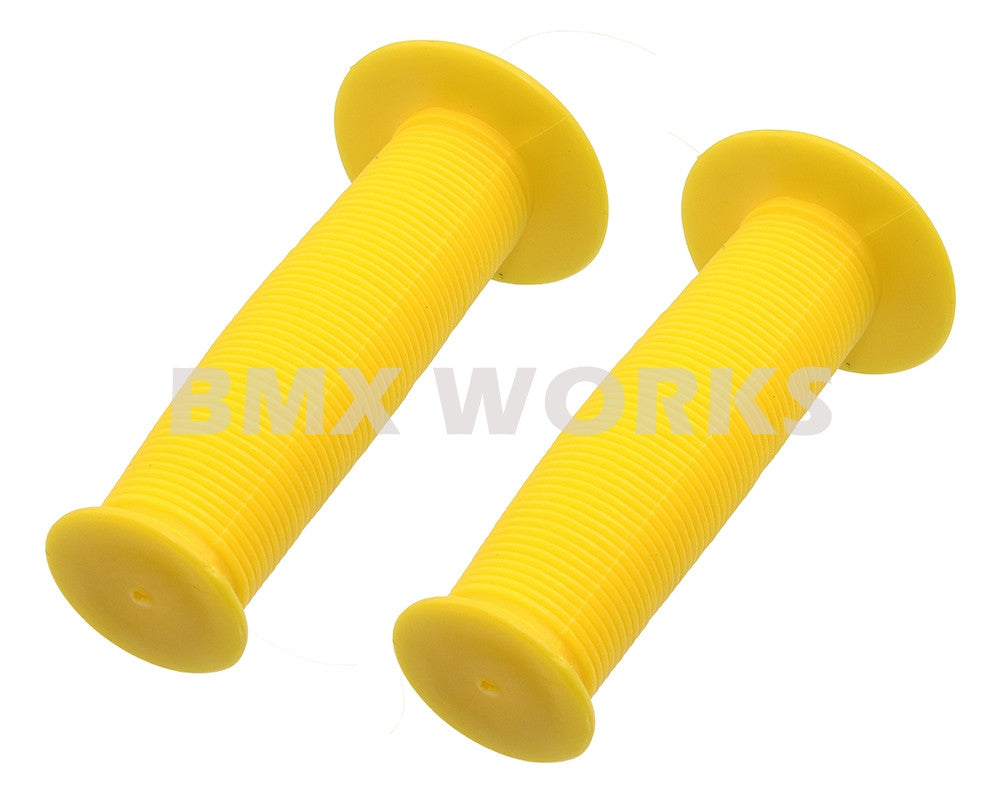 ProBMX Old Style Mushroom Grips Pair - Yellow