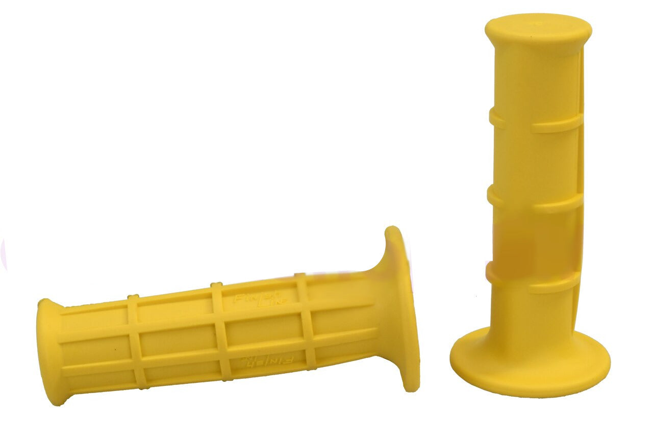Neal Enterprises Finish Line Old School Retro BMX Grips - Yellow