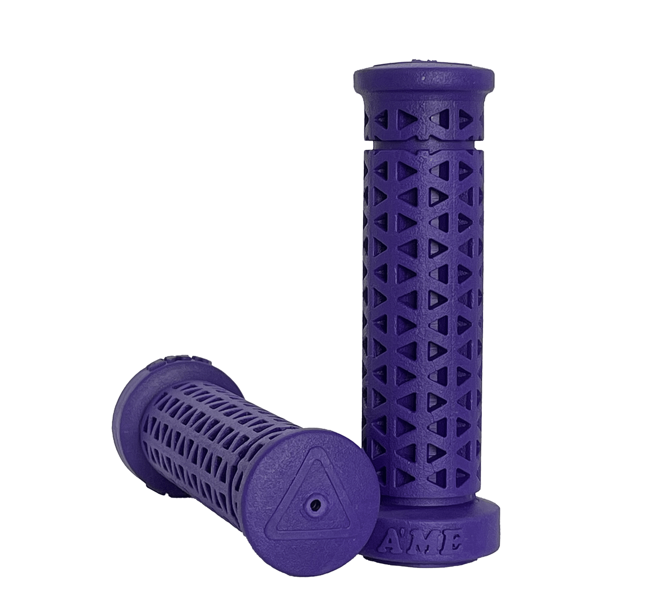 AME MTB - BMX Freestyle Zone Soft Low Flange Grips - Purple Pair