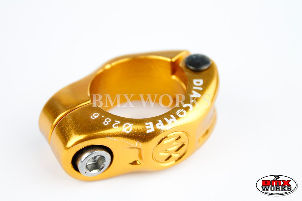 Dia-Compe Seat Clamp MX1500N 28.6mm DC Gold