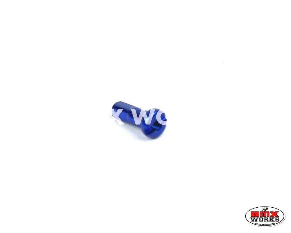 14G x 16mm Aluminium Spoke Nipples Dark Blue - Each