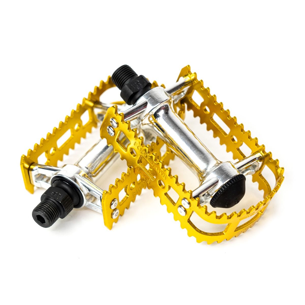 bmx pedale gold MKS BM-10 Foot Jaws Pedals 1/2"