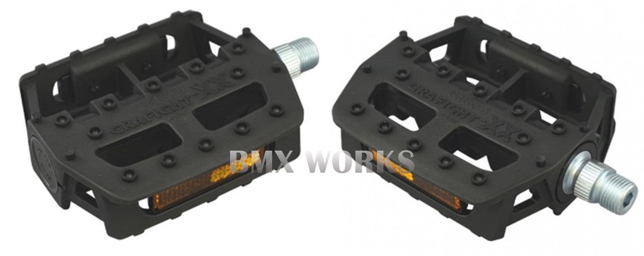 MKS Graphite XX 1/2" Pedals Black