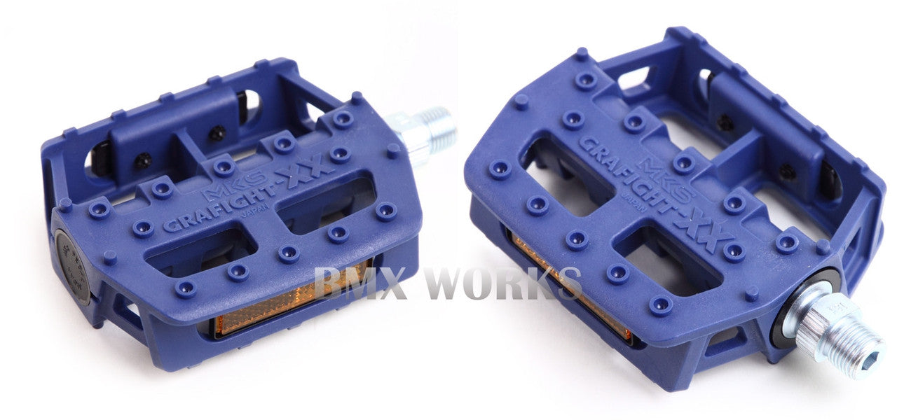 MKS Graphite XX 9/16" Pedals Blue