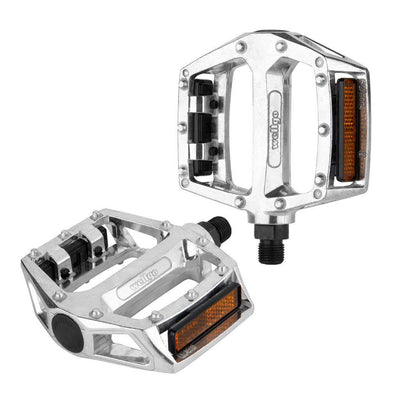 Wellgo Pedals Platform 1/2" Silver Pairs