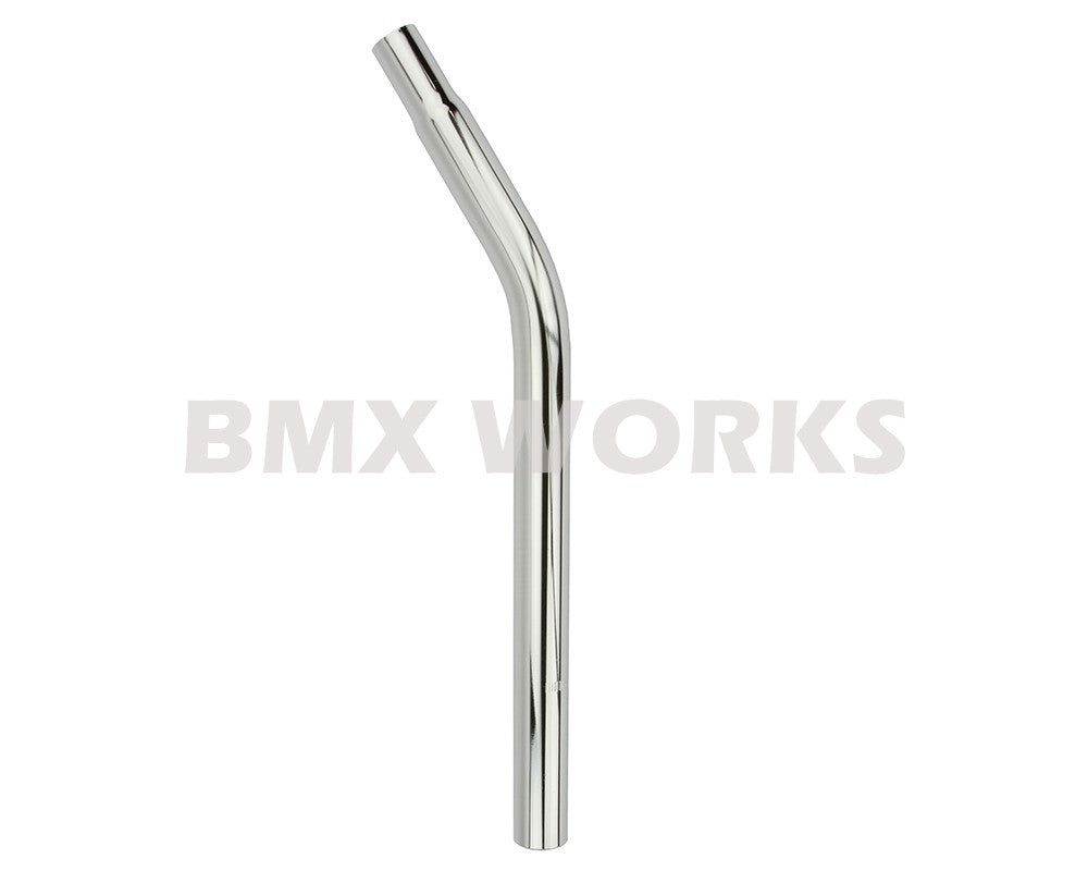 ProBMX Steel Seat Post Layback 25.4mm x 400mm - Chrome