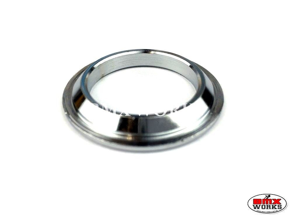 Crown Race 27mm Suits Sealed Bearing - Chrome