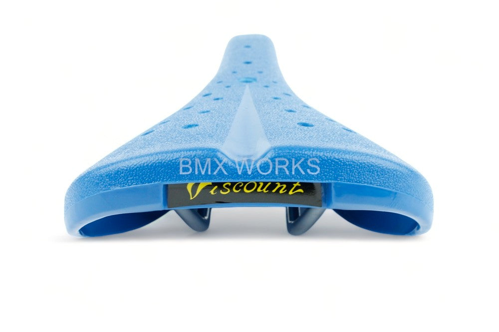 Viscount Dominator 2166 BMX Seat Blue with Gold Lettering