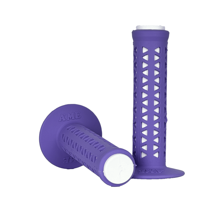AME Unitron Grips - Lavender Over White Pair
