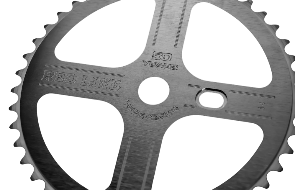 Redline Flight Chainwheel 50th Aniversary 44 Teeth - Silver