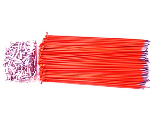 Orange Spokes 14g x 184mm Long - Pack of 144