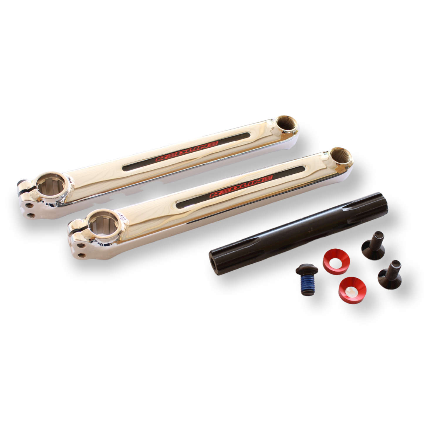 Redline Flight Tubular Chrome Moly Crank Set 175mm - Chrome