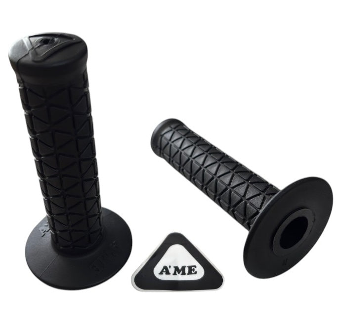 AME Grips Limited Edition Bubble Font Tri - Black - Pair