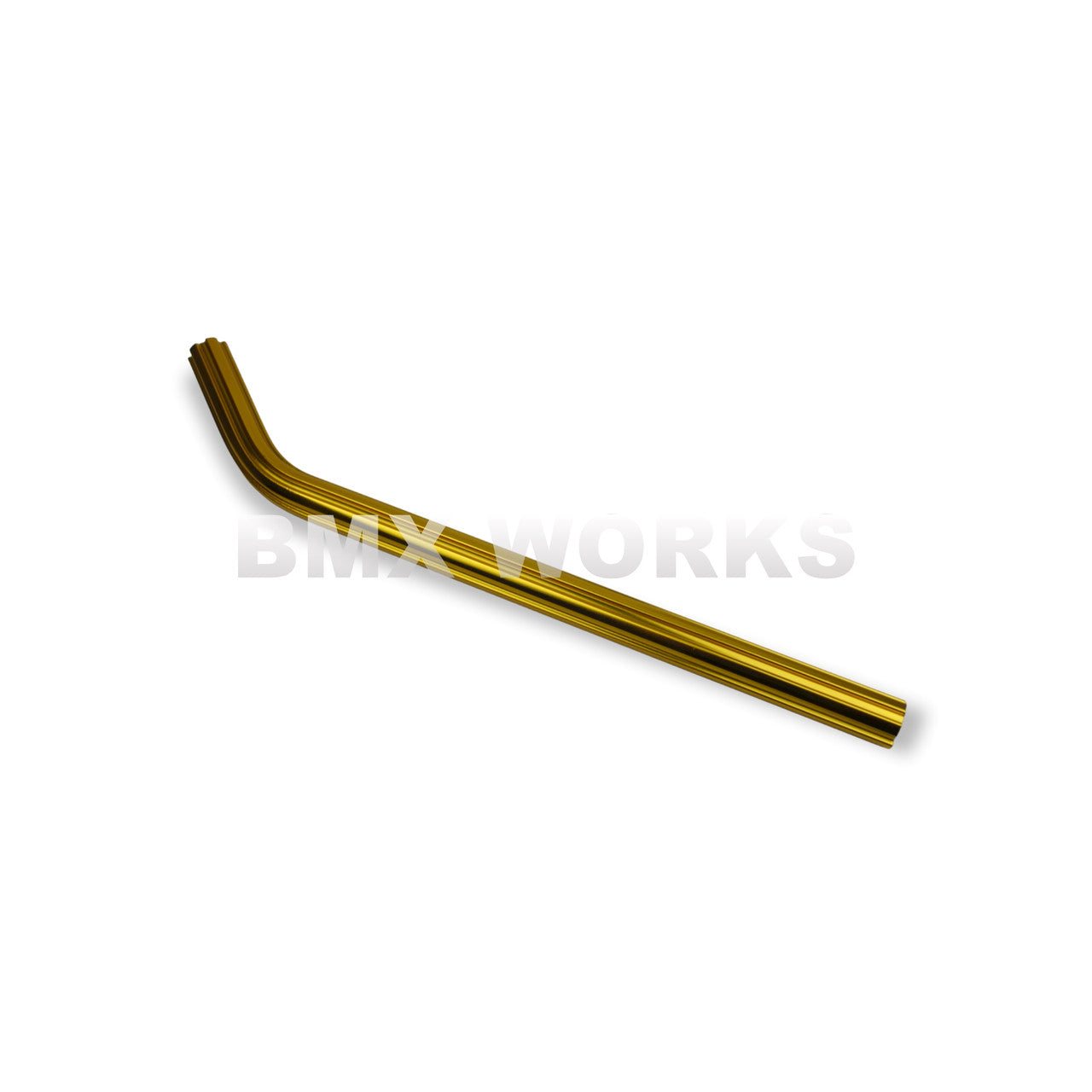 Seat Post Aluminium Fluted Layback 22.2mm x 400mm - Gold