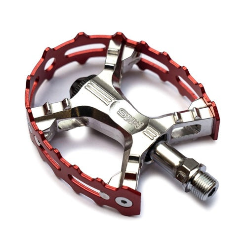 MKS XC-III Bear Trap Pedals 9/16" Pair - Red