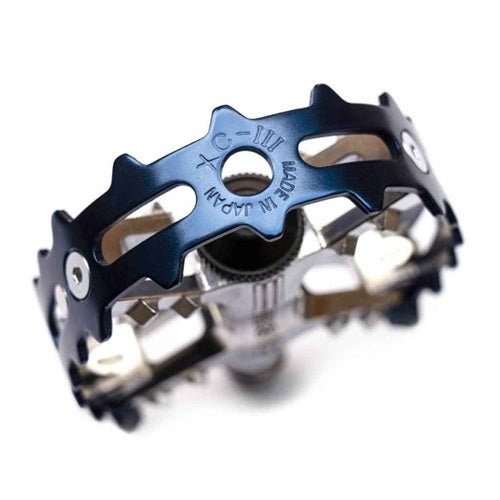 MKS XC-III Bear Trap Pedals 9/16" Pair - Dark Blue