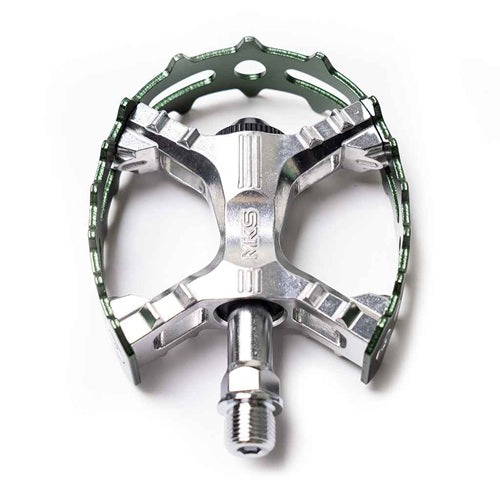 MKS XC-III Bear Trap Pedals 9/16" Pair - Green