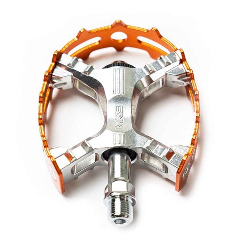 MKS XC-III Bear Trap Pedals 9/16" Pair - Orange