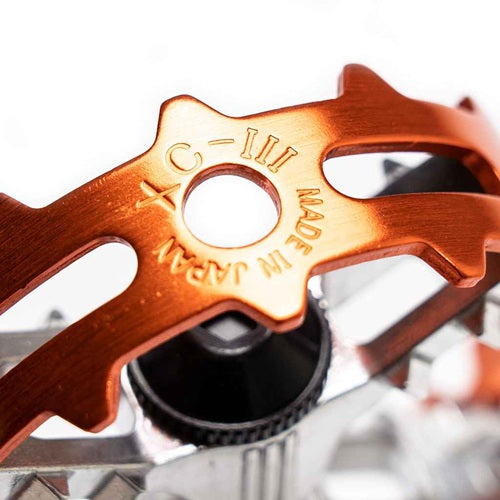 MKS XC-III Bear Trap Pedals 9/16" Pair - Orange