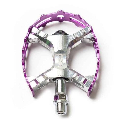 MKS XC-III Bear Trap Pedals 9/16" Pair - Purple