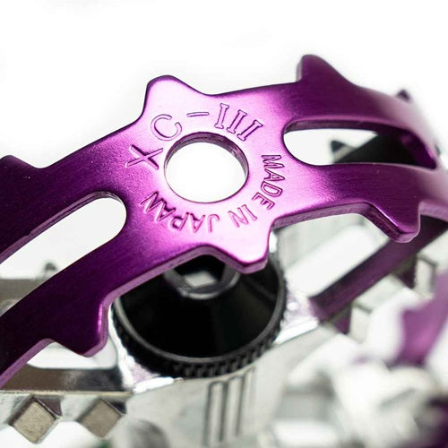 MKS XC-III Bear Trap Pedals 9/16" Pair - Purple
