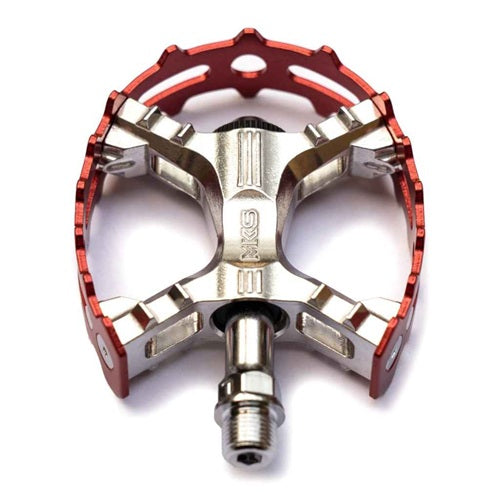 MKS XC-III Bear Trap Pedals 9/16" Pair - Red